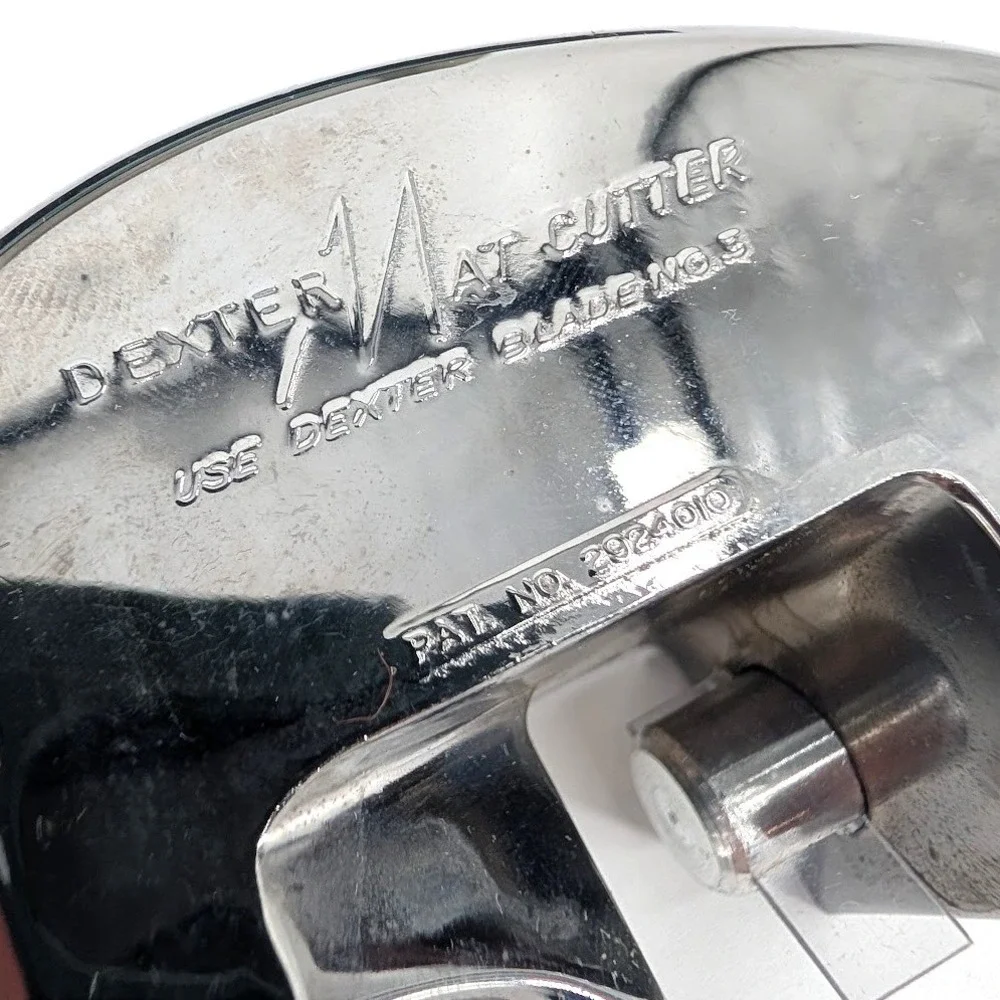 Vintage Dexter Mat Cutter Russell Harrington Chrome Tool‎ with Box and Manual